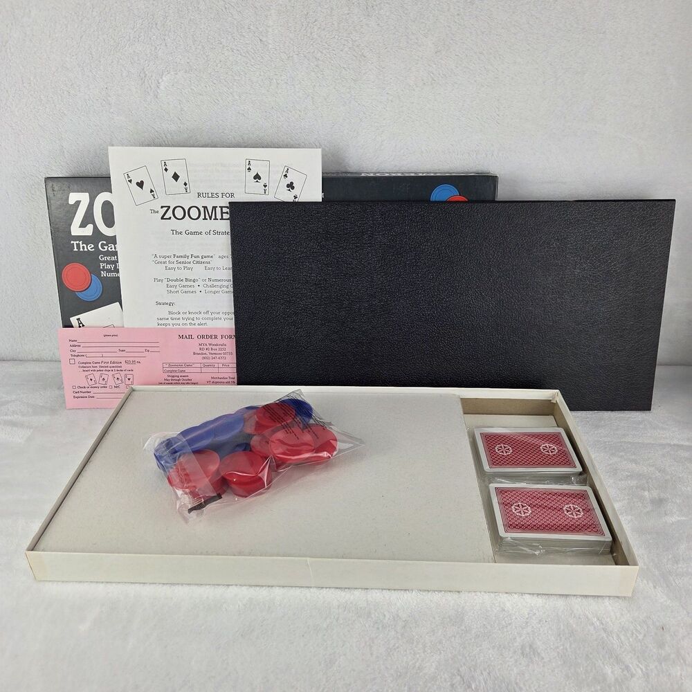 Vintage 1994 Zoomeron First Edition Complete Family Strategy Card Game - Picture 2 of 9